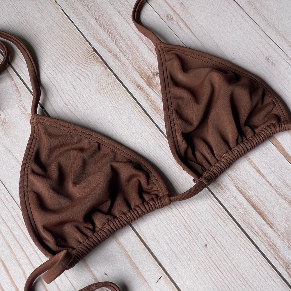 Brown Bikini Top